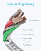 Picture of Anker USB-C to USB-C Cable 2-Pack 1.8M Nylon 60W Fast Charging for iPhone 17/16/15, MacBook, iPad & Samsung
