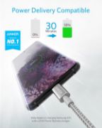 Picture of Anker USB-C to USB-C Cable 2-Pack 1.8M Nylon 60W Fast Charging for iPhone 17/16/15, MacBook, iPad & Samsung