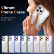 Picture of Clear Ultra-Thin Shockproof TPU Case for iPhone 16 Pro, Anti-Yellowing Crystal Transparent Protective Phone Cover