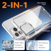 Picture of Clear Ultra-Thin Shockproof TPU Case for iPhone 16 Pro, Anti-Yellowing Crystal Transparent Protective Phone Cover