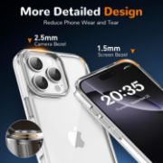 Picture of Clear Ultra-Thin Shockproof TPU Case for iPhone 16 Pro, Anti-Yellowing Crystal Transparent Protective Phone Cover