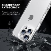 Picture of Melomon Clear Case for iPhone 16 Pro Max 6.9" Airbag Shockproof TPU + Hard PC Anti-Scratch Protective Cover