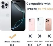 Picture of Melomon Clear Case for iPhone 16 Pro Max 6.9" Airbag Shockproof TPU + Hard PC Anti-Scratch Protective Cover
