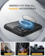 Picture of Miracase Magnetic Case for iPhone 16 Pro 6.3" with 9H Screen Protector, Camera Button & MagSafe Compatible Black Bumper Case