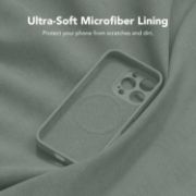 Picture of Magnetic iPhone 16 Pro Case 6.3" MagSafe Silicone Shockproof Full Camera & Screen Protection Calke Green