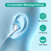 Picture of USB-C Headphones for iPhone 17/16/15, iPad, Samsung Galaxy, Pixel, MacBook, Wired Earbuds with Mic