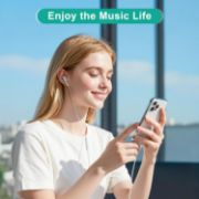 Picture of USB-C Headphones for iPhone 17/16/15, iPad, Samsung Galaxy, Pixel, MacBook, Wired Earbuds with Mic