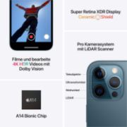 Picture of Apple iPhone 12 Pro Max, 128GB, Pacific Blue - (Renewed)