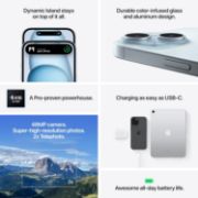 Picture of Apple iPhone 15, 128GB, Blue (Renewed)