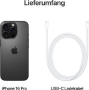 Picture of Apple iPhone 16 Pro Max, 256GB, Black Titanium (Renewed)
