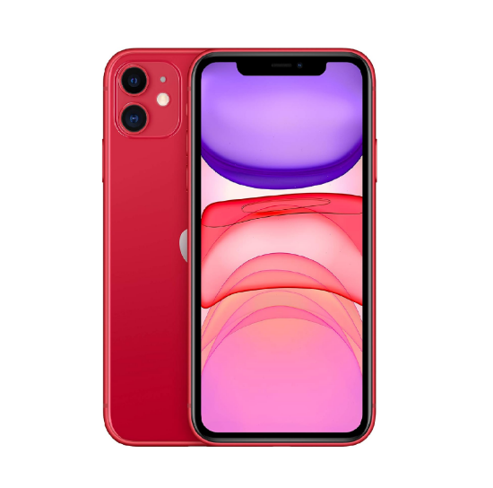 Picture of Apple iPhone 11, 64GB, (PRODUCT) Red (Renewed)