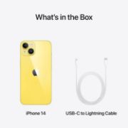 Picture of Apple iPhone 14, 256 GB, Yellow (Renewed)