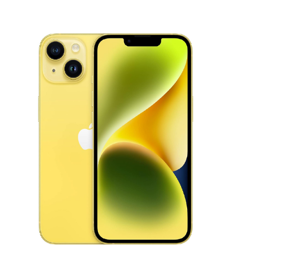 Picture of Apple iPhone 14, 256 GB, Yellow (Renewed)