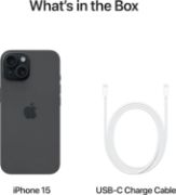 Picture of Apple iPhone 15, 128GB, Black (Renewed)