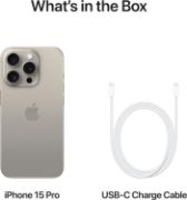 Picture of Apple iPhone 15 Pro (128 GB) - Natural Titanium (Renewed)