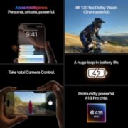 Picture of Apple iPhone 16 Pro, 128GB, Natural Titanium (Renewed)