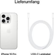 Picture of Apple iPhone 16 Pro Max, 256GB, White Titanium (Renewed)
