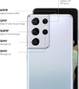 Picture of Samsung Galaxy S21 Ultra 5G 128GB Phantom Silver Dual Sim (Single Sim+e-Sim) Unlocked (Renewed)