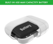 Picture of Charging Case Replacement Compatible with AirPods1 &2  Generation, Wireless AirPods Charger Case |White|